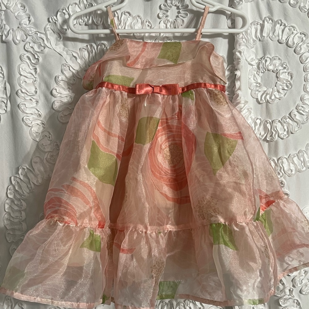 EUC Baby Gap Girl's Dress Size: 12-18 Months Adorable Lined Floral Sleeveless.